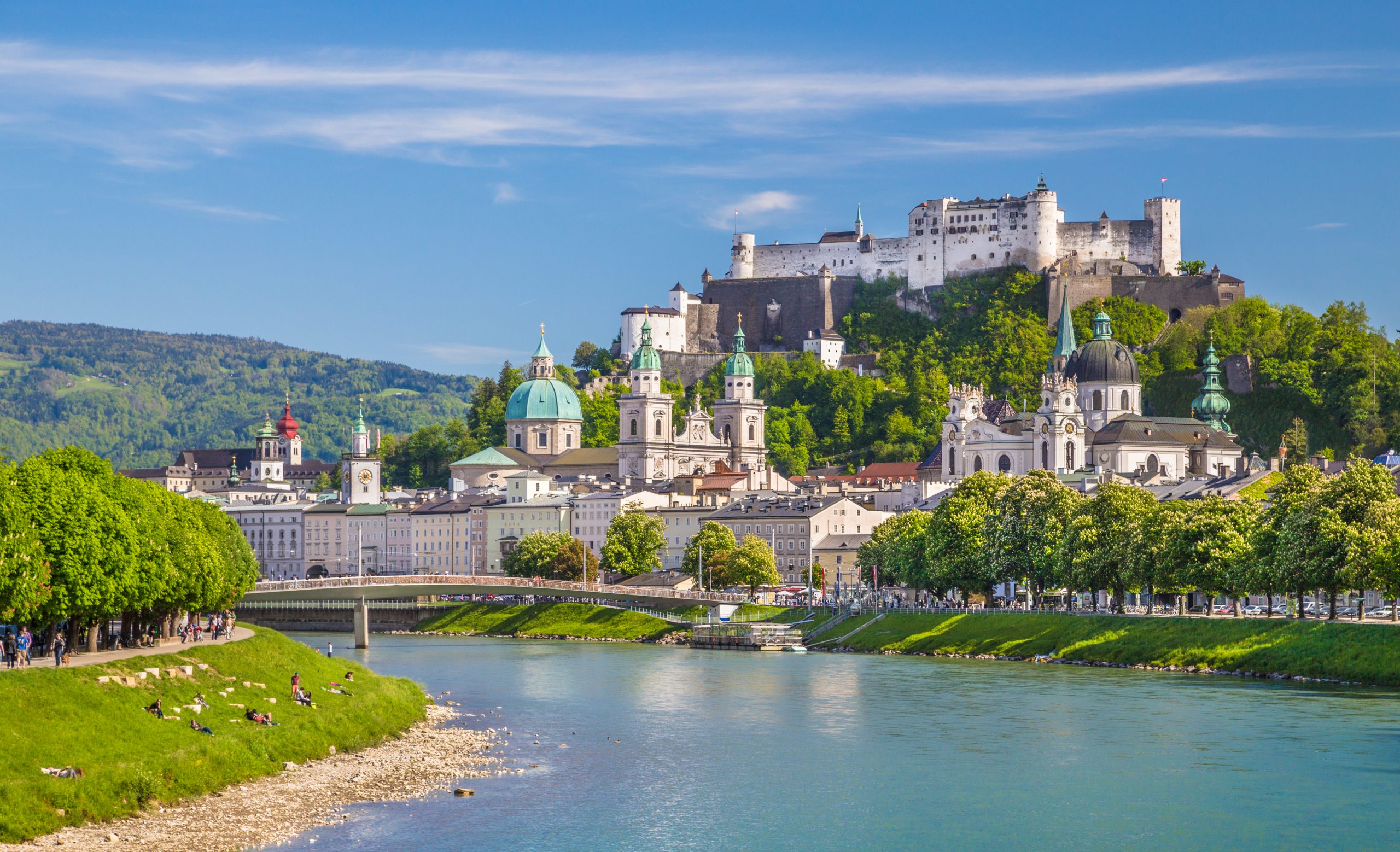 Drohnenaufnahme Salzburg Stadt